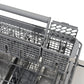 ZLINE Autograph Edition 24 in. Monument Series 3rd Rack Dishwasher with Auto Door Open Drying, 44dBa, Black Stainless Steel Panel with Champagne Bronze Handle (DWMTZ-BS-24-CB)