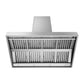 ZLINE Island Mount Outdoor Grill Hood with Size Options (GOi1) front, under.