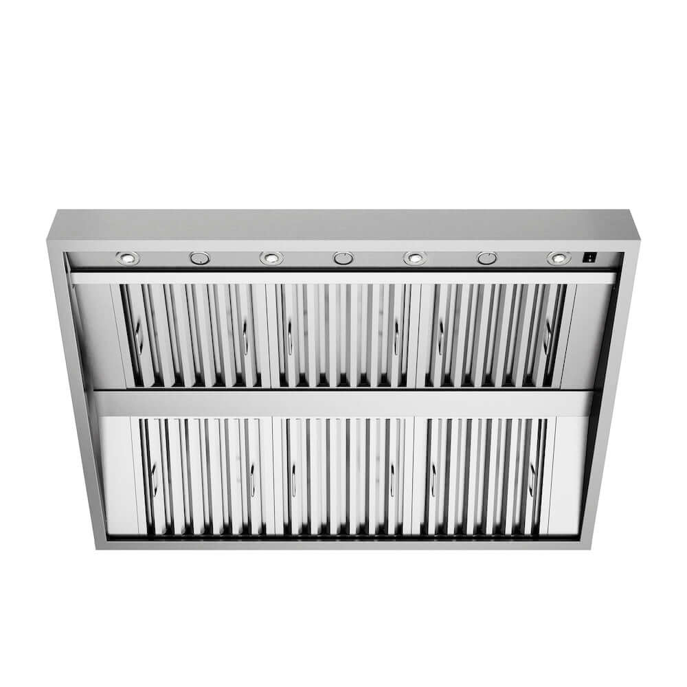 ZLINE Under Cabinet Outdoor Grill Hood with Size Options (GOU1) front, under.
