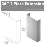 ZLINE 36 in. Chimney Extension for 60 in. Under Cabinet Outdoor Grill Hood (1PEXT-GOU60-36)