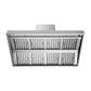 ZLINE Wall Mount Outdoor Grill Hood with Size Options (GOW1) front, under.