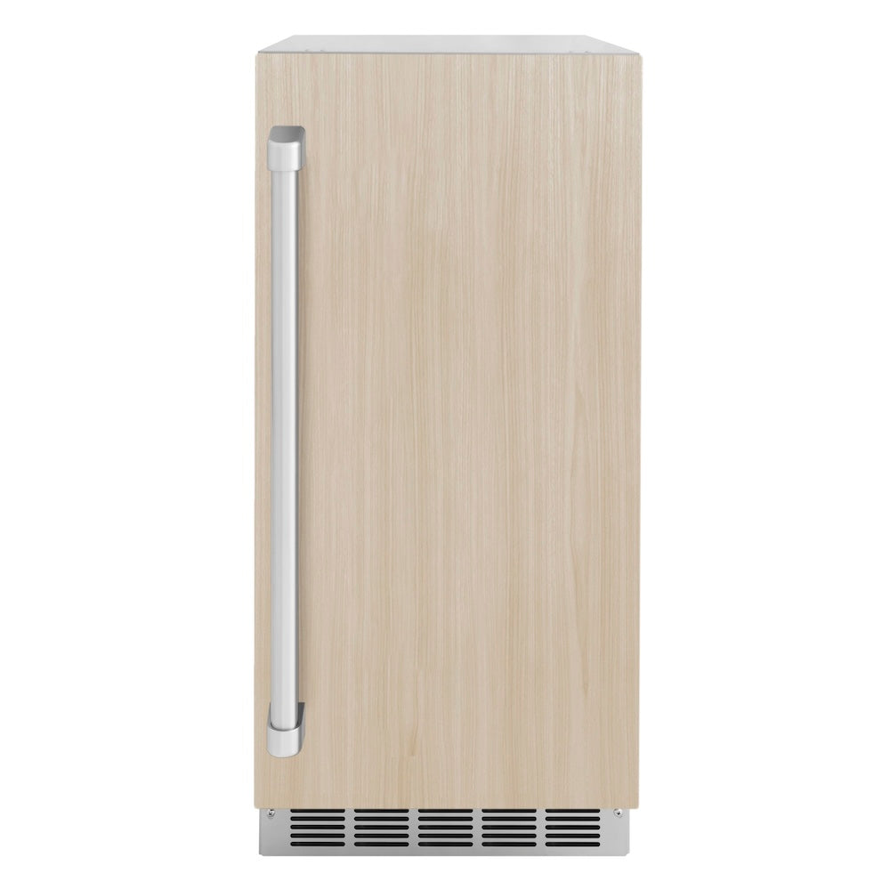 ZLINE 15 in. Touchstone Clear Cube Ice Maker with Drain Pump and Panel Ready Door, Open Box-Good Condition