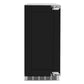 ZLINE Autograph Edition 15 in. Touchstone Clear Cube Ice Maker with Drain Pump and Panel Ready Door with Champagne Bronze Handle (ICCDPZ-15-CB) front, no panel.