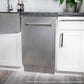 ZLINE 18 in. Tallac Series 3rd Rack Top Control Built-In Dishwasher with Stainless Steel Tub, 51dBa, Open Box-Excellent Condition