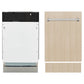 ZLINE 18 in. Tallac Series 3rd Rack Top Control Built-In Dishwasher with Stainless Steel Tub, 51dBa, Open Box-Great Condition