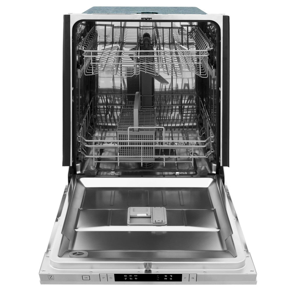 ZLINE 24" Dishwasher front with door open.