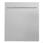 ZLINE 24 in. Top Control Built-In Dishwasher with Satin Stainless Steel Panel and Stainless Steel Tub with Modern Style Handle, 52dBa (DW-SN-24)