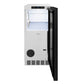 ZLINE 15 in. Touchstone Gourmet Ice Maker with Drain Pump and Panel Ready Door, Open Box-Good Condition