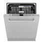 ZLINE 24 in. Monument Series 3rd Rack Top Touch Control Dishwasher with Satin Stainless Steel Panel and Stainless Steel Tub, 45dBa (DWMT-SN-24)