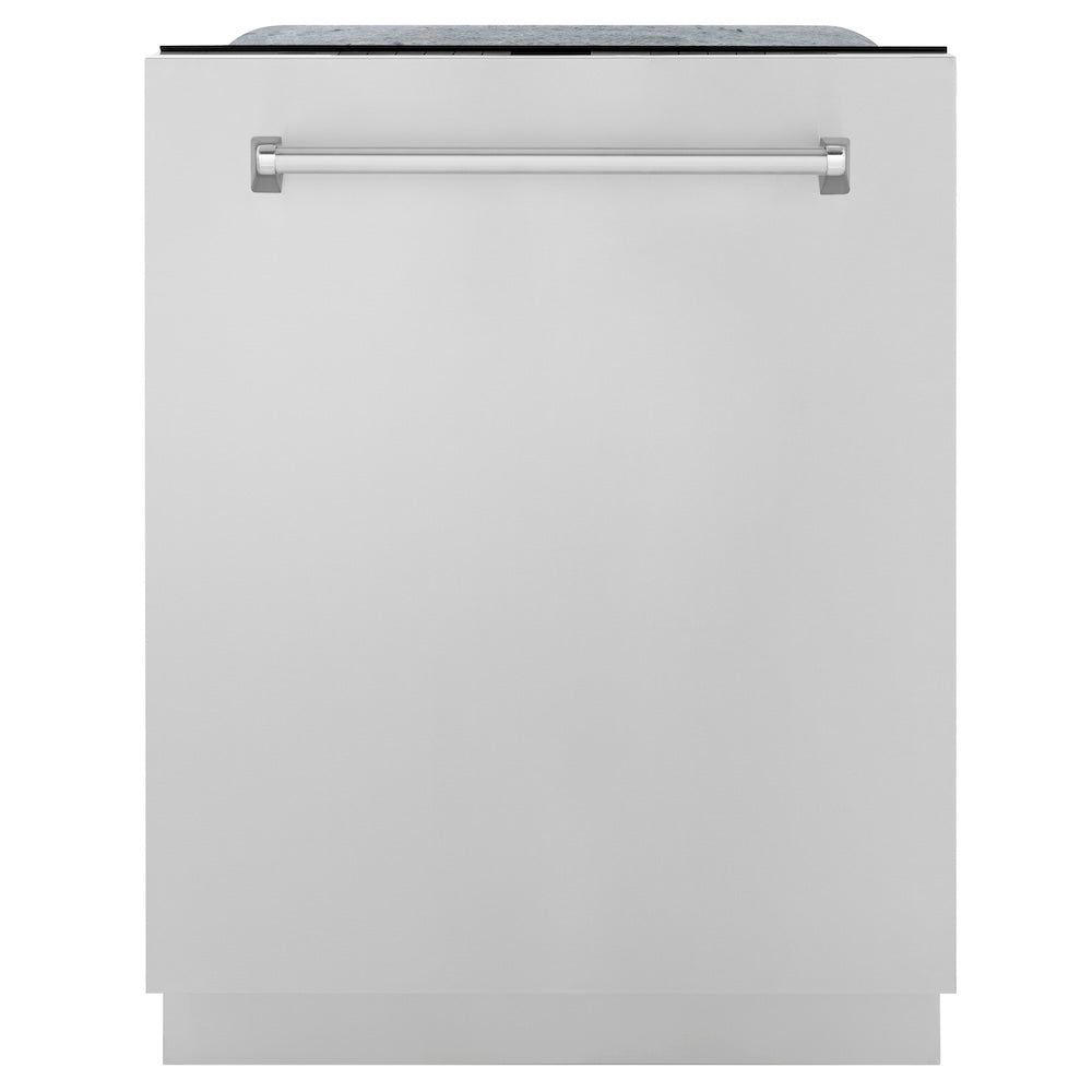 ZLINE 24 in. Monument Series 3rd Rack Top Touch Control Dishwasher with Stainless Steel Panel, 45dBa (DWMT-304-24)