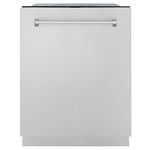ZLINE 24 in. Monument Series 3rd Rack Top Touch Control Dishwasher with Stainless Steel Panel, 45dBa (DWMT-304-24)