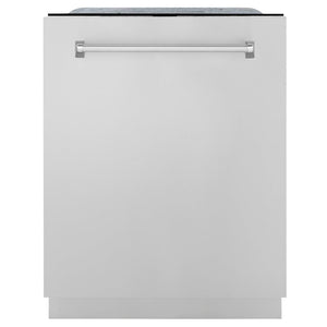 ZLINE 24 in. Monument Series 3rd Rack Top Touch Control Dishwasher with Stainless Steel Panel, 45dBa (DWMT-304-24)