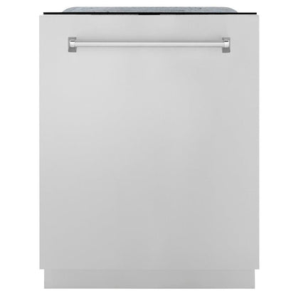 ZLINE 24 in. Monument Series 3rd Rack Top Touch Control Dishwasher with Stainless Steel Panel, 45dBa (DWMT-304-24)