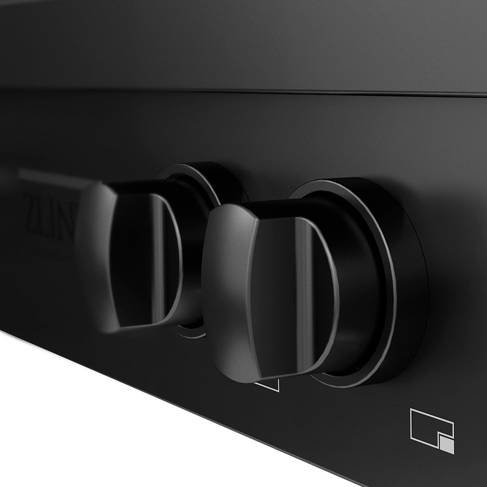ZLINE 30 in. Paramount Gas Rangetop with 4 Burner DuoPro™ Cooktop in Black Stainless Steel, Open Box-Good Condition