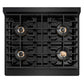 ZLINE 30 in. Paramount Gas Rangetop with 4 Burner DuoPro™ Cooktop in Black Stainless Steel, Open Box-Good Condition