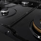ZLINE 48 in. Paramount Gas Rangetop with 8 Burners and Porcelain Cooktop in Black Stainless Steel, Open Box-Great Condition