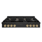 ZLINE 48 in. Autograph Edition Paramount Gas Rangetop with 8 Burners and Porcelain Cooktop in Black Stainless Steel with Champagne Bronze Accents, Open Box-Good Condition