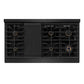 ZLINE 48 in. Autograph Edition Paramount Gas Rangetop with 8 Burners and Porcelain Cooktop in Black Stainless Steel with Champagne Bronze Accents, Open Box-Good Condition