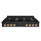 ZLINE 48 in. Autograph Edition Paramount Gas Rangetop with 8 Burners and Porcelain Cooktop in Black Stainless Steel with Polished Gold Accents, Open Box-Good Condition