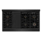 ZLINE 48 in. Autograph Edition Paramount Gas Rangetop with 8 Burners and Porcelain Cooktop in Black Stainless Steel with Polished Gold Accents, Open Box-Great Condition