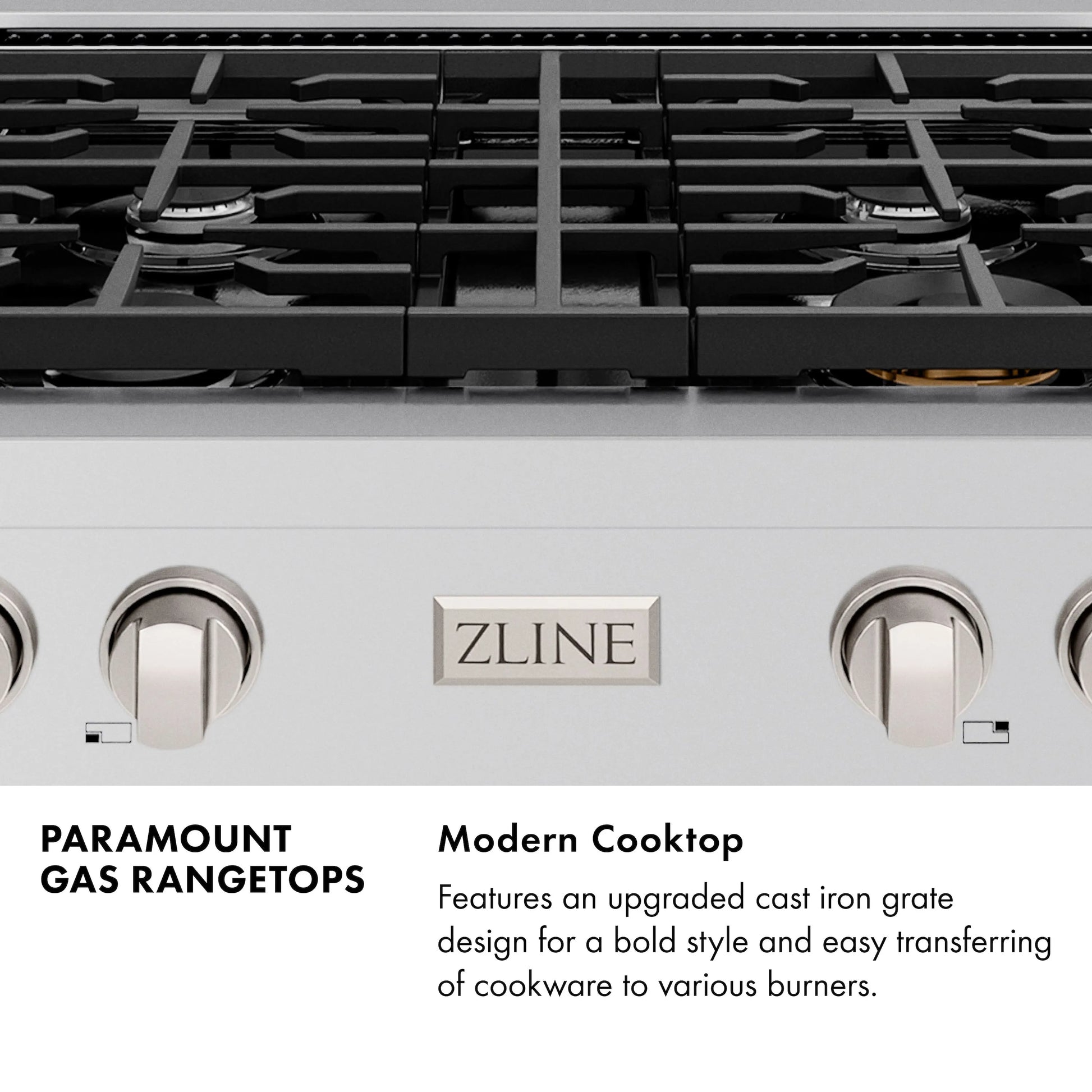 ZLINE 30 in. Paramount Gas Rangetop with 4 Burners and Porcelain Cooktop in Stainless Steel, Open Box-Great Condition