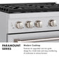ZLINE 48 in. 6.7 cu. ft. Paramount Double Oven Dual Fuel Range with 8 Burner Gas Cooktop in Stainless Steel, Open Box-Good Condition