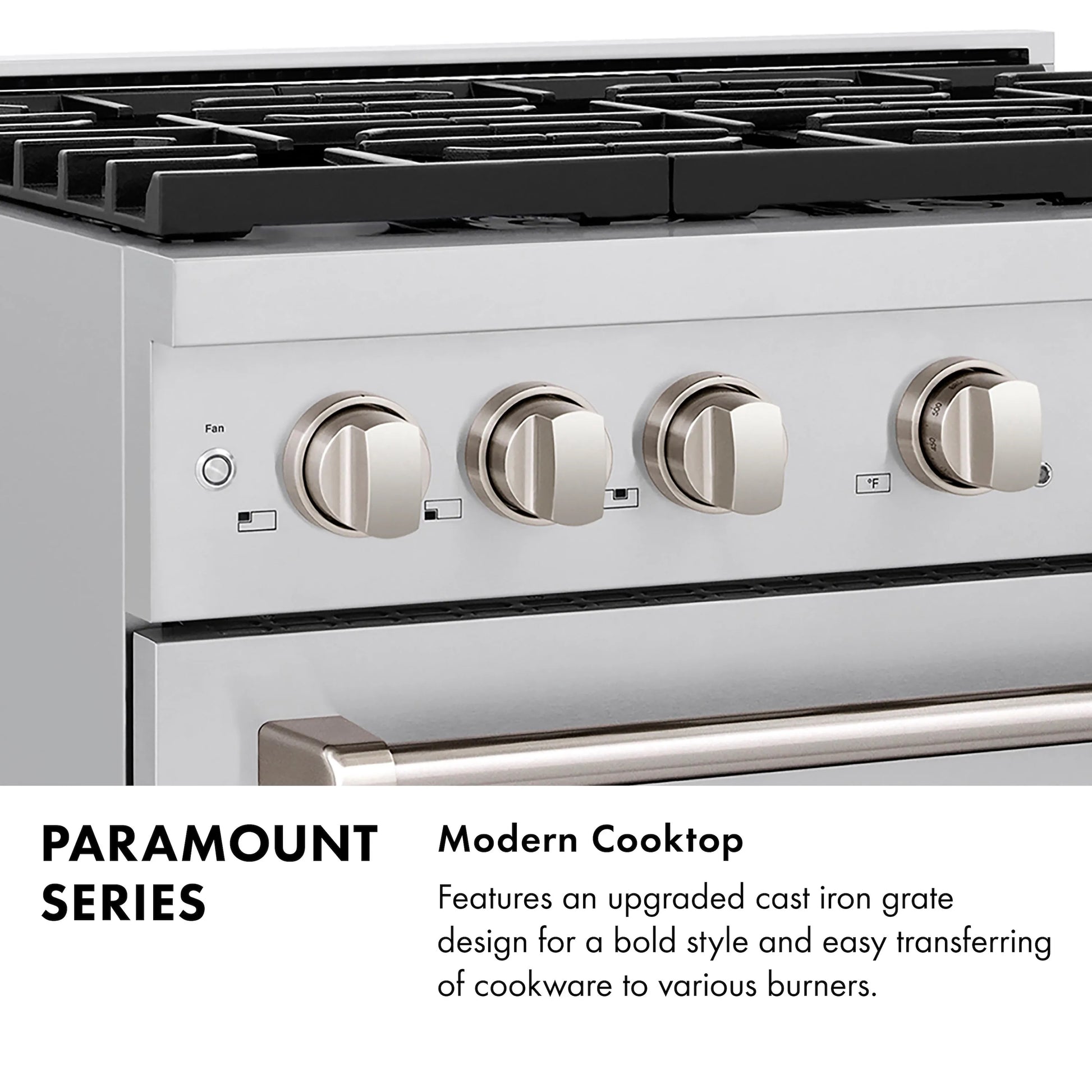ZLINE 48 in. 6.7 cu. ft. Paramount Double Oven Gas Range with 8 Burner Cooktop in Stainless Steel, Open Box-Great Condition