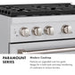 ZLINE 48 in. 6.7 cu. ft. Paramount Double Oven Gas Range with 8 Burner Cooktop in Stainless Steel, Open Box-Good Condition