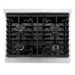 ZLINE 30 in. Paramount Gas Rangetop with 4 Burners and Porcelain Cooktop in Satin Stainless Steel, Open Box-Great Condition