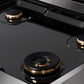 ZLINE Autograph Edition 30 in. Paramount Gas Rangetop with 4 Burners and Porcelain Cooktop in Satin Stainless Steel with Champagne Bronze Accents, Open Box-Great Condition