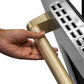 ZLINE Autograph Edition 48 in. Helix Handles (Set of 2) for Paramount and Select Ranges in Champagne Bronze (SGZ-054-K-CB-48)