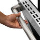 ZLINE Autograph Edition 30 in. Helix Handle (Set of 1) for Paramount and Select Ranges in Polished Nickel (SGZ-054B-K-PN)