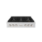 ZLINE 36 in. Paramount Gas Rangetop with 6 Burners and Porcelain Cooktop in Stainless Steel, Open Box-Good Condition