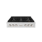 ZLINE 36 in. Paramount Gas Rangetop with 6 Burners and Porcelain Cooktop in Stainless Steel, Open Box-Great Condition