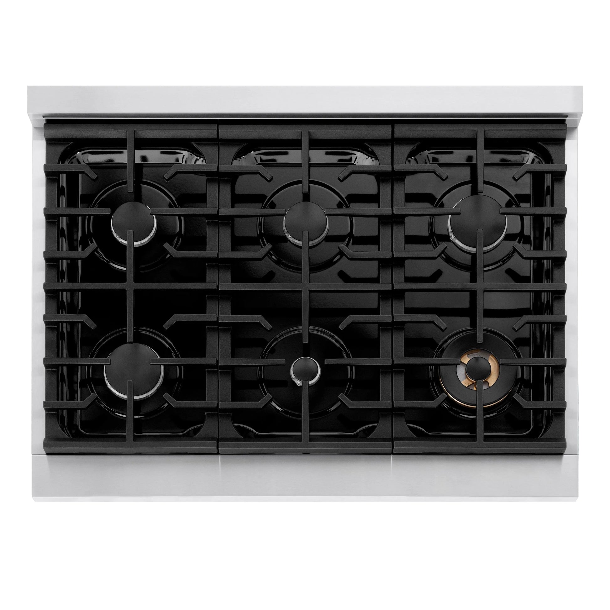 ZLINE 36 in. Paramount Gas Rangetop with 6 Burners and Porcelain Cooktop in Stainless Steel, Open Box-Great Condition