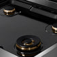 ZLINE Autograph Edition 30 in. Paramount Gas Rangetop with 4 Burners and Porcelain Cooktop in Stainless Steel with Matte Black Accents, Open Box-Great Condition