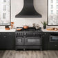 ZLINE 48 in. 6.0 cu. ft. Legacy Dual Fuel Range with 7 Burner Gas Cooktop and 2 Electric Ovens in Black Stainless Steel, Open Box-Great Condition