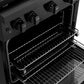 ZLINE 30 in. 4.2 cu. ft. Paramount Dual Fuel Range with 4 Burner DuoPro™ Cooktop and Electric Convection Oven in Black Stainless Steel, Open Box-Good Condition