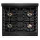ZLINE 30 in. 4.2 cu. ft. Paramount Dual Fuel Range with 4 Burner DuoPro™ Cooktop and Electric Convection Oven in Black Stainless Steel, Open Box-Good Condition