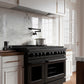 ZLINE 48 in. 6.7 cu. ft. Paramount Dual Fuel Range with 8 Burner DuoPro™ Cooktop and Dual Ovens in Black Stainless Steel (PSDRB-48)