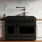 ZLINE 48 in. 6.7 cu. ft. Paramount Dual Fuel Range with 8 Burner DuoPro™ Cooktop and Dual Ovens in Black Stainless Steel, Open Box-Good Condition
