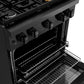 ZLINE 30 in. 4.2 cu. ft. Paramount Gas Range with 4 Burner Cooktop and Convection Gas Oven in Black Stainless Steel, Open Box-Good Condition