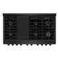 ZLINE 48 in. 6.7 cu. ft. Paramount Double Oven Gas Range with 8 Burner Cooktop in Black Stainless Steel, Open Box-Good Condition