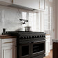 ZLINE 48 in. 6.7 cu. ft. Paramount Gas Range with 8 Burner DuoPro™ Cooktop and Dual Ovens in Black Stainless Steel, Open Box-Great Condition