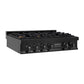 ZLINE 36 in. Legacy Gas Rangetop with 6 Brass Burners and Porcelain Cooktop in Black Stainless Steel, Open Box-Great Condition