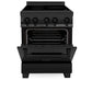 ZLINE 24 in. 2.8 cu. ft. Legacy Induction Range with 4 Element Cooktop and Electric Oven in Black Stainless Steel, Open Box-Good Condition