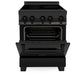 ZLINE 24 in. 2.8 cu. ft. Legacy Induction Range with 4 Element Cooktop and Electric Oven in Black Stainless Steel, Open Box-Great Condition