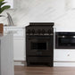 ZLINE 24 in. 2.8 cu. ft. Legacy Induction Range with 4 Element Cooktop and Electric Oven in Black Stainless Steel, Open Box-Good Condition