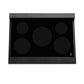 ZLINE 36 in. 4.6 cu. ft. Legacy Induction Range with 5 Element Cooktop and Electric Oven in Black Stainless Steel, Open Box-Good Condition