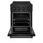 ZLINE 24 in. 3.2 cu. ft. Paramount Induction Range with 3 Element Cooktop and Electric Convection Oven in Black Stainless Steel, Open Box-Good Condition